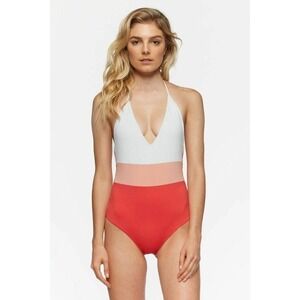 Anthropologie Tavik Swimwear Chase One‎ Piece Color Blocked Reversible Swimsuit